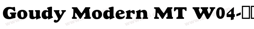 Goudy Modern MT W04字体转换